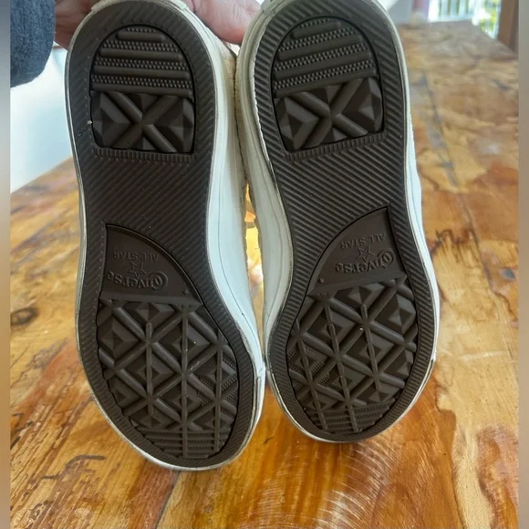 Converse Chuck Taylor Shoreline Mid Top Off White Sneaker Women Size 8 - Picture 10 of 12